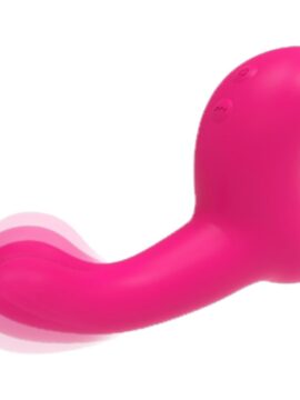 10-Mode Magenta Silicone G-Spot Vibrator & Prostate Massager with Finger-Like Motion