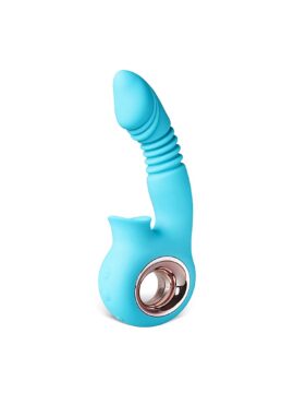 12-Speed Silicone Thrusting & Sucking Vibrator