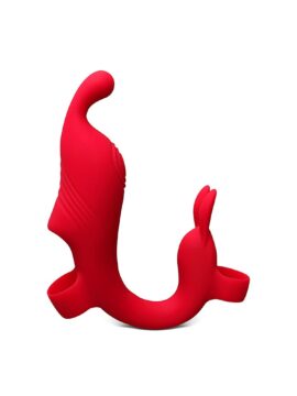 Red 10-Speed Double Finger Vibrator