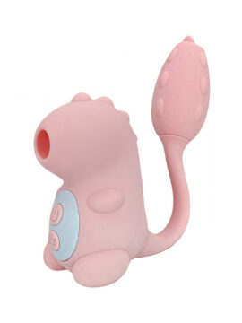 12-Mode Pink Cute Vibrator with Sucking and Licking Functions