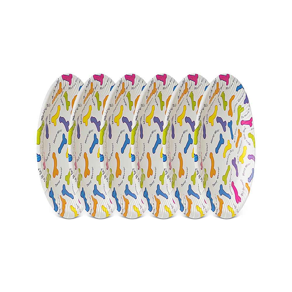 Pecker Party Paper Plates 6 Pieces