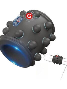 10-Speed Black Rechargeable Silicone Vibrating Cock Ring