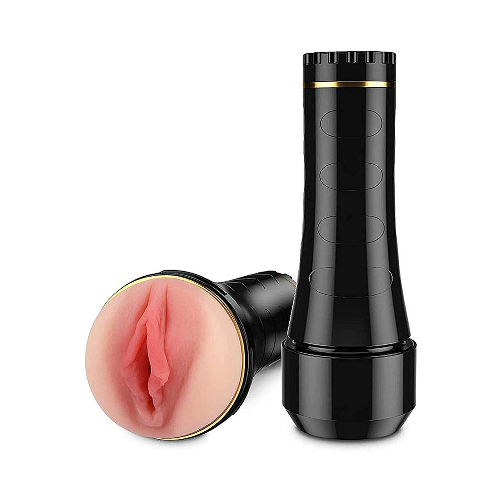 Flesh Life-Like Vagina Male Masturbator with 8.6” Depth