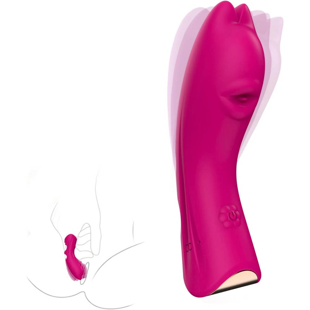 10-Speed Magenta Finger Vibrator