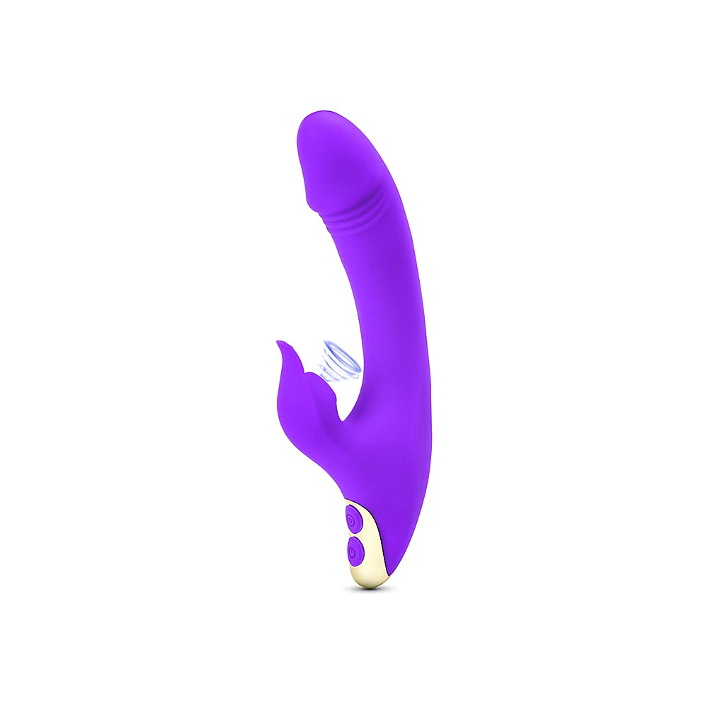Purple Color 9 Speeds Rabbit Vibrator with Sucking Function