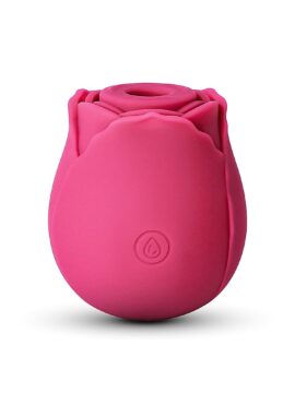 10-Speed Red Rose Clitoral Massager with Intense Suction