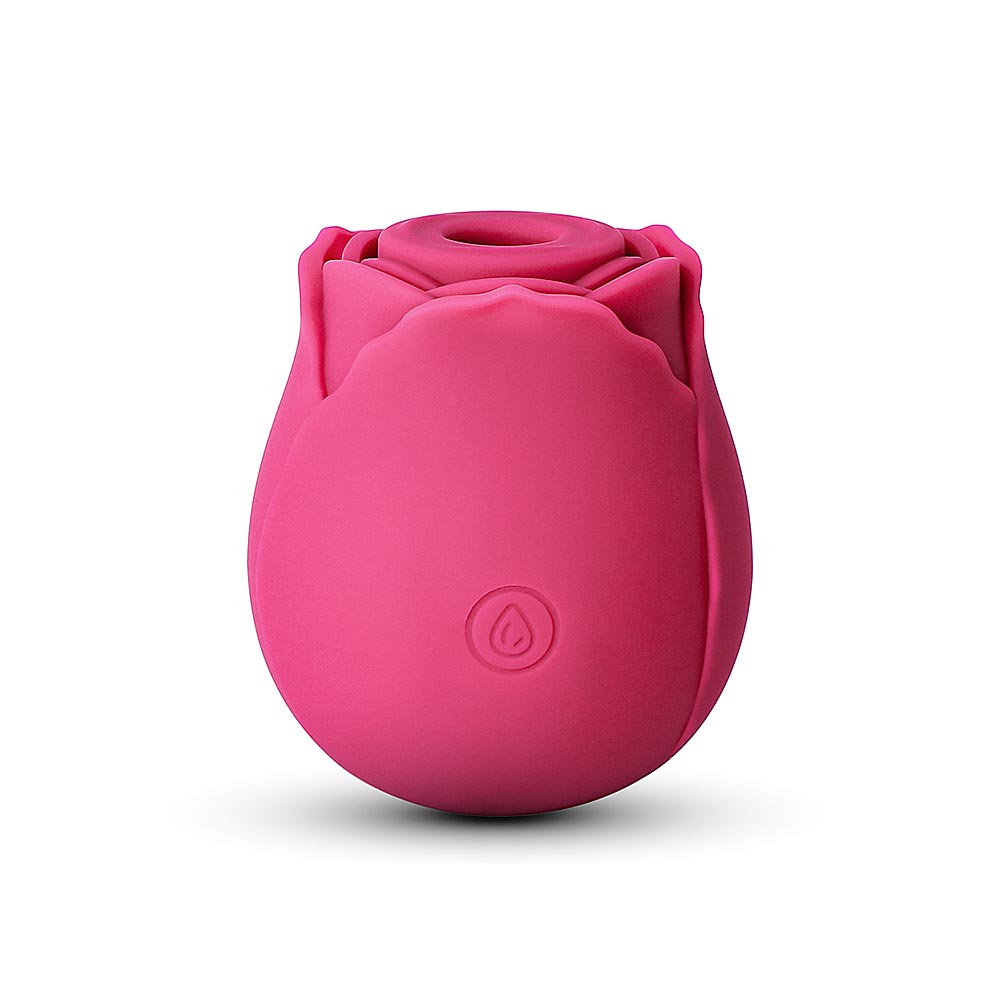 10-Speed Red Rose Clitoral Massager with Intense Suction