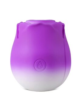 10-Function Purple & White Clitoral Sucking Rose