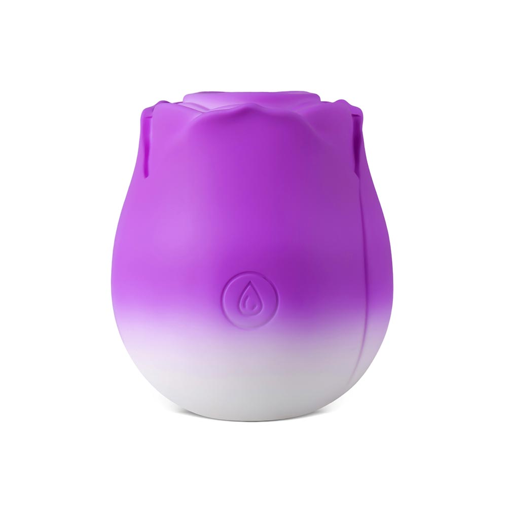 10-Function Purple & White Clitoral Sucking Rose