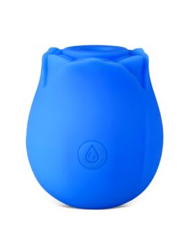 Glow-in-the-Dark 10-Function Blue Clitoral Sucking Rose
