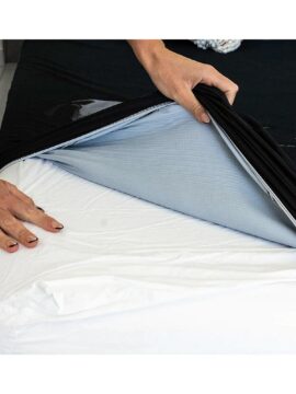 Waterproof Splash Blanket™️ Black Fitted Sheet Size Queen