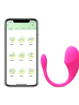 Pink Vibrating Egg with 9-Speed App-Controlled
