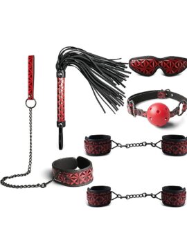 Red Color Embossed 6 Pieces SM Kit
