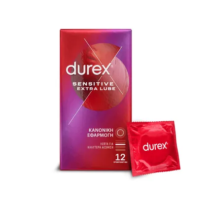 Durex Sensitive Extra Lube 12 Pack