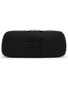Happy Rabbit Love Zip Bag Black M